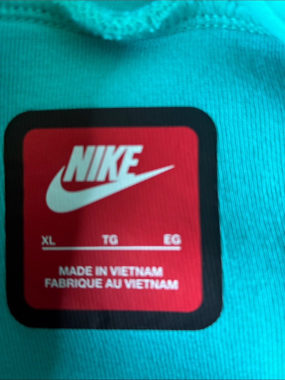 Nike Tech Youth Boys Teal and Navy Colorblock Joggers - Athletic Sweatpants - Picture 2 of 3